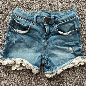 Girls crotchet bottom shorts